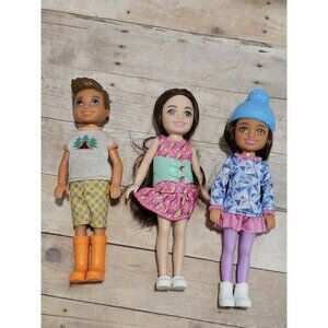Mattel Kids 6in Barbie Club Chelsea Dolls Scoliosis Boy Winter Rare Bundle